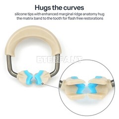 3D Separator Dental Matrix Bands Rings Clamp Clip Titanium Matrices Fit Garrison