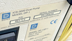 Thermo/DIONEX ICS-3000 Model DP-1 Dual Pump 100-240VAC 50/60Hz Power Tested