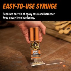 Incredibly Strong 2-Part Clear Epoxy – 0.85oz Syringe, Dries in Just 5 Minutes