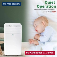 Uhome 12000 BTU Portable Air Conditioner w/Heater up to 450 Sq. Ft, Ac Heater Co