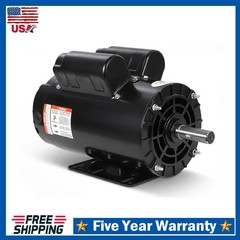 2/3/5 HP SPL Air Compressor Motor 230V 17.6A 56 Frame 3450RPM CW/CCW Rotation