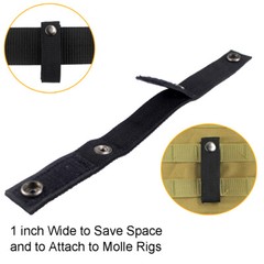 Tactical Gears Duty Belt Molle Strong Snap Fastener Handcuff Strap Holder