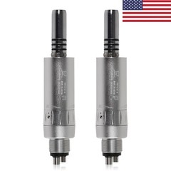 2xDental slow speed Handpiece 4hole Air Motor Inner Water E type Fit NSK WY4 USA