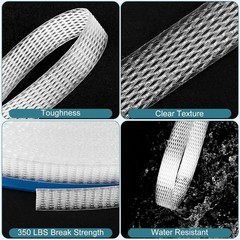 Weather Resistant Packaging Strapping Roll, 0.55” x 3937” – Ideal for Shipping