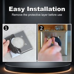 NEW Hole Dia. 2.48″ Outlet Cover Wall Plate 2 Gang for 14-50R Hubbell HBL9450A
