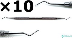 10× Dental Excavator 129/130, Restorative Double Ended Spoon 1.8mm Instruments