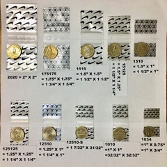 BaggiesSince1987- 12534 ZipSeal DESIGN BAGS MIX 1.25″X3/4″ METALLIC, 👀Details🔽