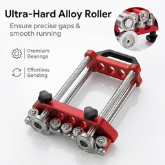 Sheet Metal Roller 2 Station Metal Bender, Metal Roofing Tools with 0-100° Range
