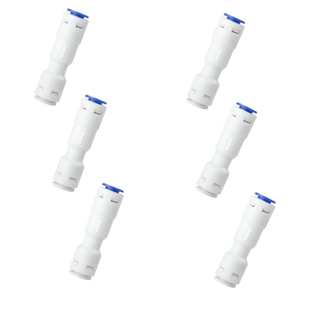 1/4″ Push to Connect One Way Check Valve,1/4″ RO Water Tube 0.25 Inch, White
