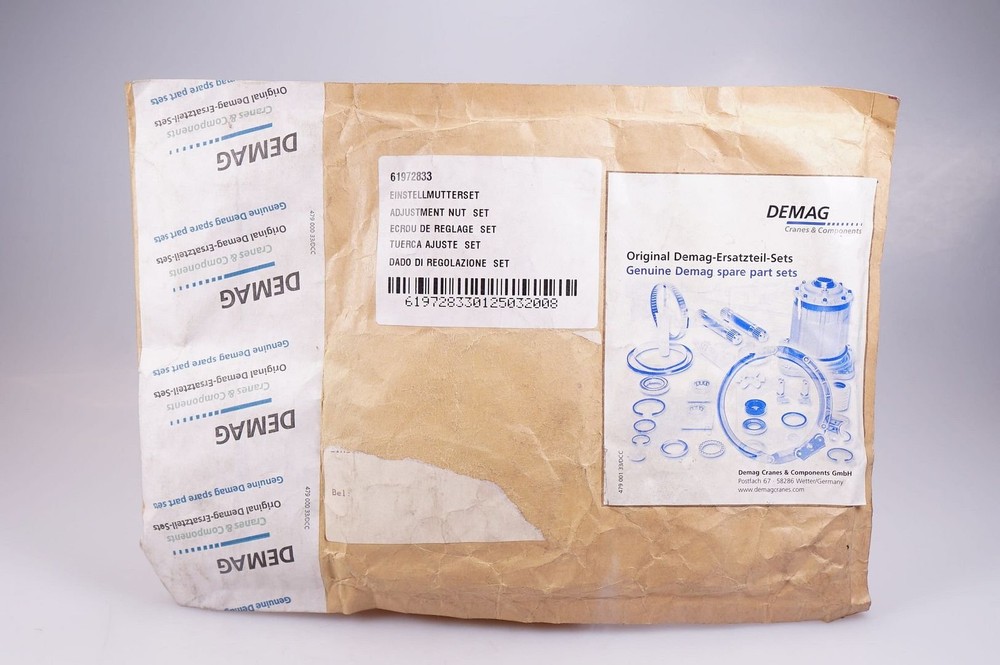 DEMAG 61972833 Adjustment Nut Set FG36 NEW
