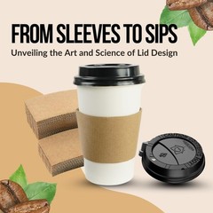 Pack Of 100, Black Disposable Coffee Cup Lids, Lids 10 oz Large,