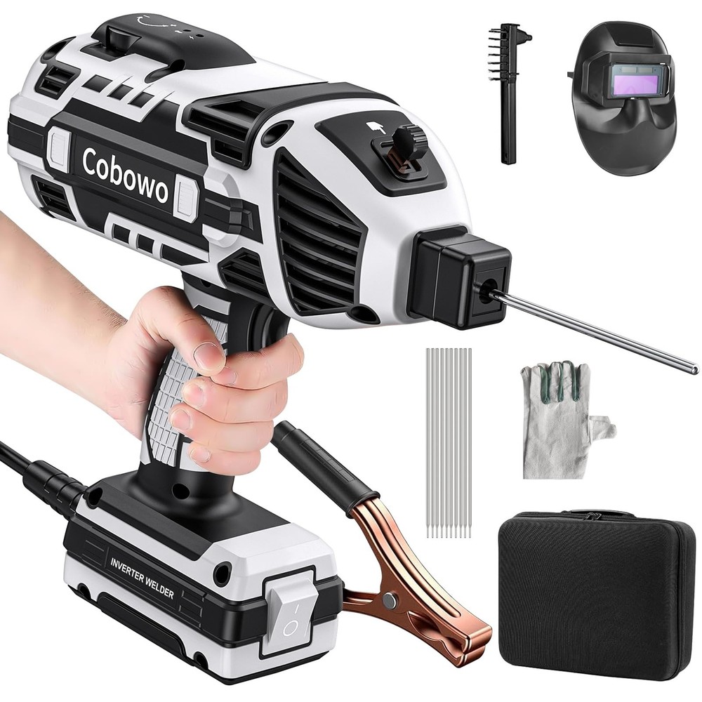 Portable Electric Welding Machine, Upgraded 110V ARC Welder, 20-120A, IGBT In…
