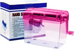 Portable Hand-Powered Shredder – Quiet Operation & 1L Capacity in Delightful Red