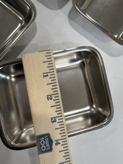 Polar Ware Stainless Steel 18-8 Steam Table Pans 1/9 Size USA Made Lot of 6