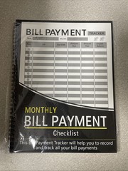 Bill Tracker Notebook: Monthly Bill Payment Checklist – 8.5″ x 11″ 100+ Pages