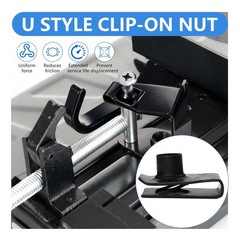 Bonsicoky 25 Pcs Extruded U Type Nuts M10 Carbon Steel Black Fasteners for A…
