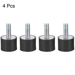 4PACK M6 Thread Male Female Rubber Mounts Home Vibration Isolators 20x15mm