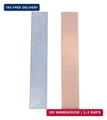 Pure Copper Zinc Anode Set 99.95% High Purity Copper Zinc Electrode Strips Set 0