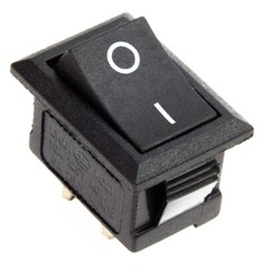 Rocker Switch 2 PIN ON-OFF SPST 125VAC/10A 250VAC/3A 21x15mm BLACK KCD1 2/5/10PC