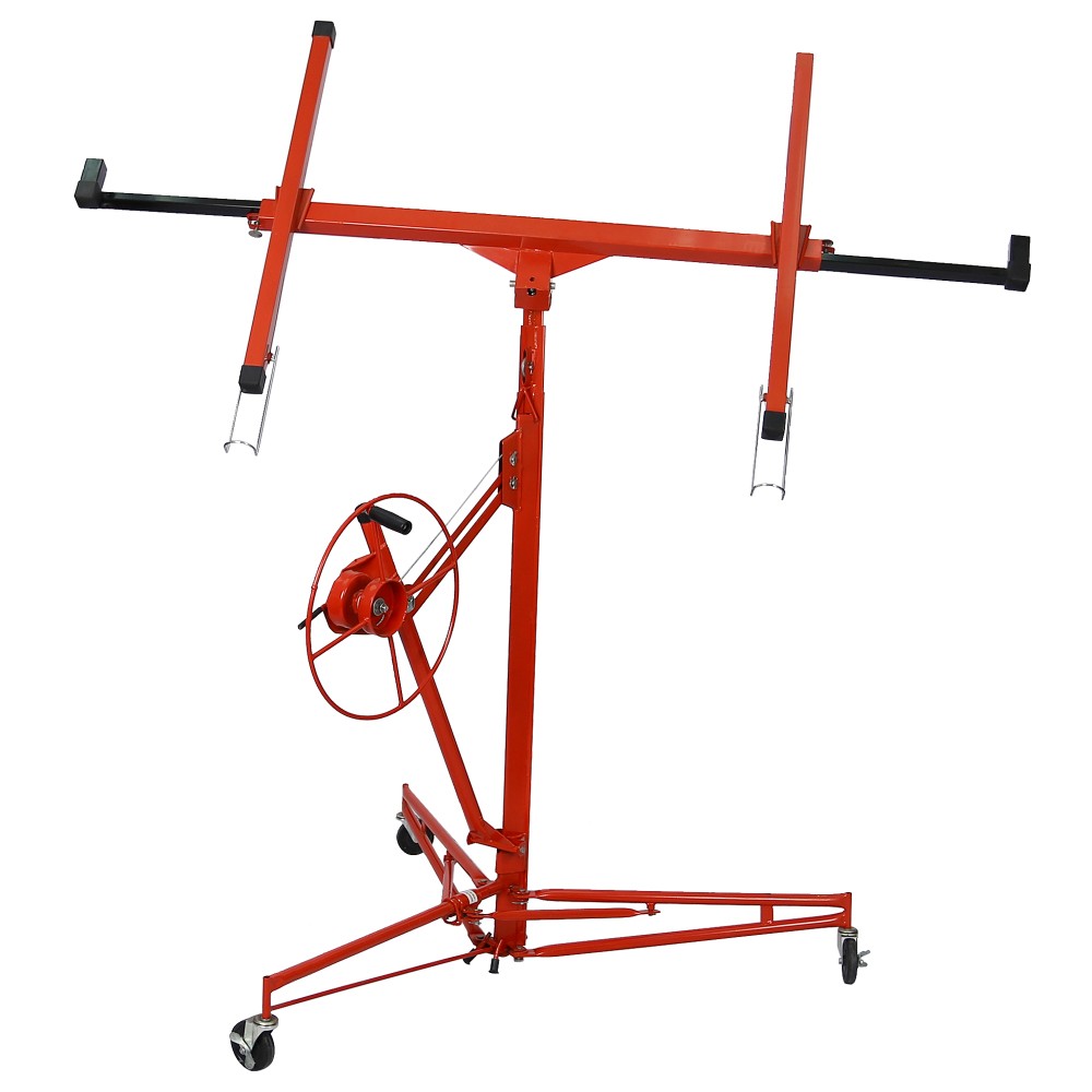 FOREOCELIV 11ft Drywall Lift Panel Hoist Jack Lifter 150 lbs Ceiling Wall Red