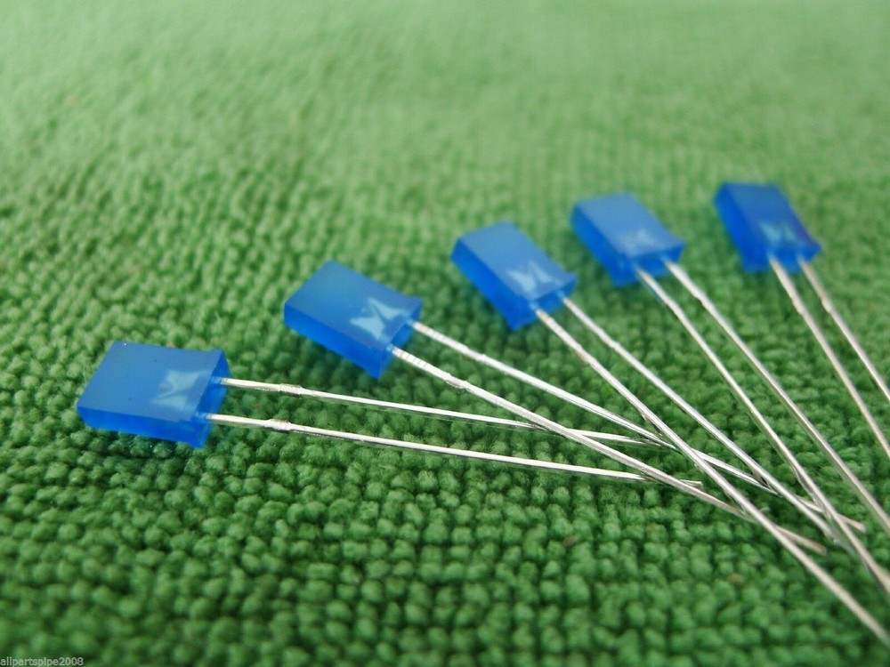 50PCS 2x5x7mm 2*5*7MM Rectangle LED Blue Colour Blue Light Emitting Diode