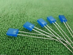 50PCS 2x5x7mm 2*5*7MM Rectangle LED Blue Colour Blue Light Emitting Diode