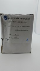 10Pk Benchmark Abrasives 4.5″x 7/8″ High Density Jumbo Zirconia Type 27 120 Grit
