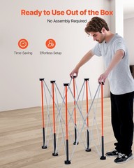 Aluminum Portable Foldable Workstand 2500lb 4.15×2.18ft Collapsible