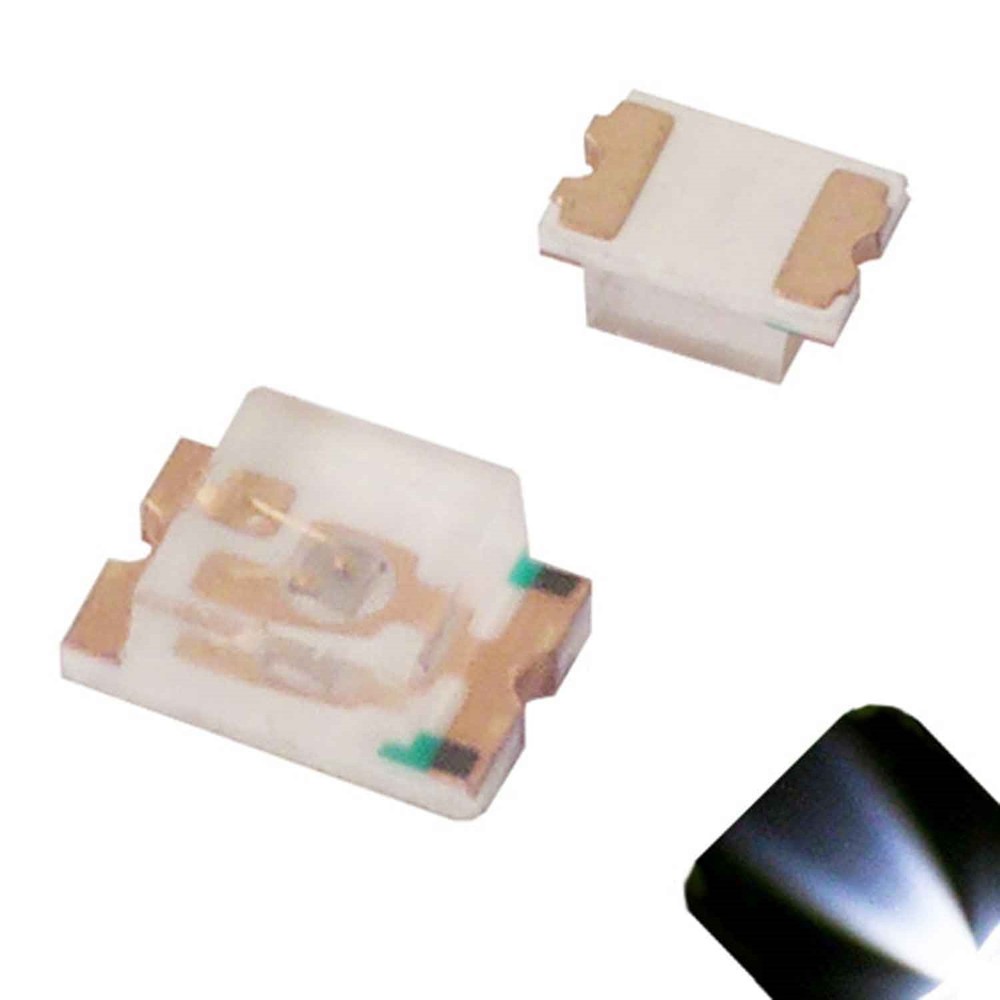50 x LED 0805 Cool Clear White SMD LEDs SMT Lights Super Ultra Bright Car RC PC