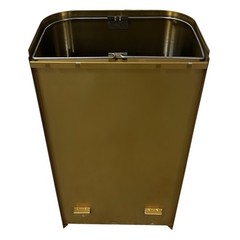 Bradley A05-027-BR 12 Gallon Brushed Brass Recessed Waste Receptacle