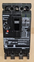 SIEMENS ED63A125 CIRCUIT BREAKER 125 Amp 3 Pole Not in Orginal Box