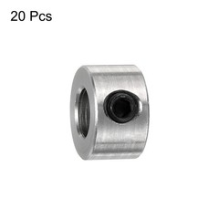 20pcs Set Screw Collars 6mm Bore Shaft Collars, 12mm OD, Stainless Steel