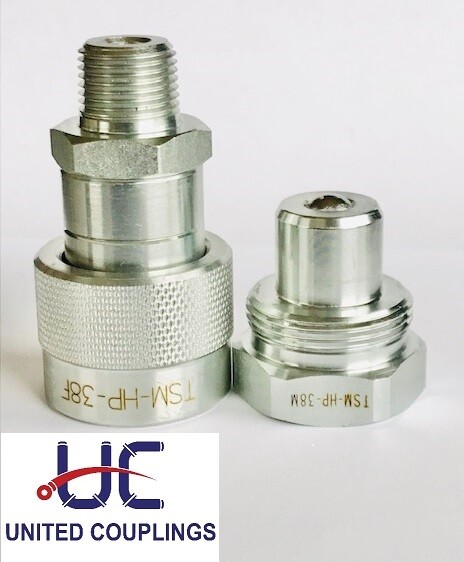 3/8″ High Pressure Hydraulic Quick Coupler Set 10k PSI, Enerpac C-604