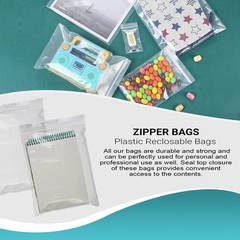 1000 Zip Lock Bags Clear 8 x 10 Ultra Thick Seal Top
