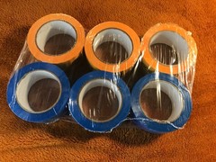 6 Rolls EBAY BRANDED Packaging Tape Blue & Yellow Logo 2″ x 75 yards NEW SEALED!