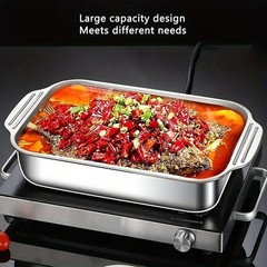 2PCS Stainless Steel Baking Pan with Lid Cake Pans with Covers Bakeware Baking