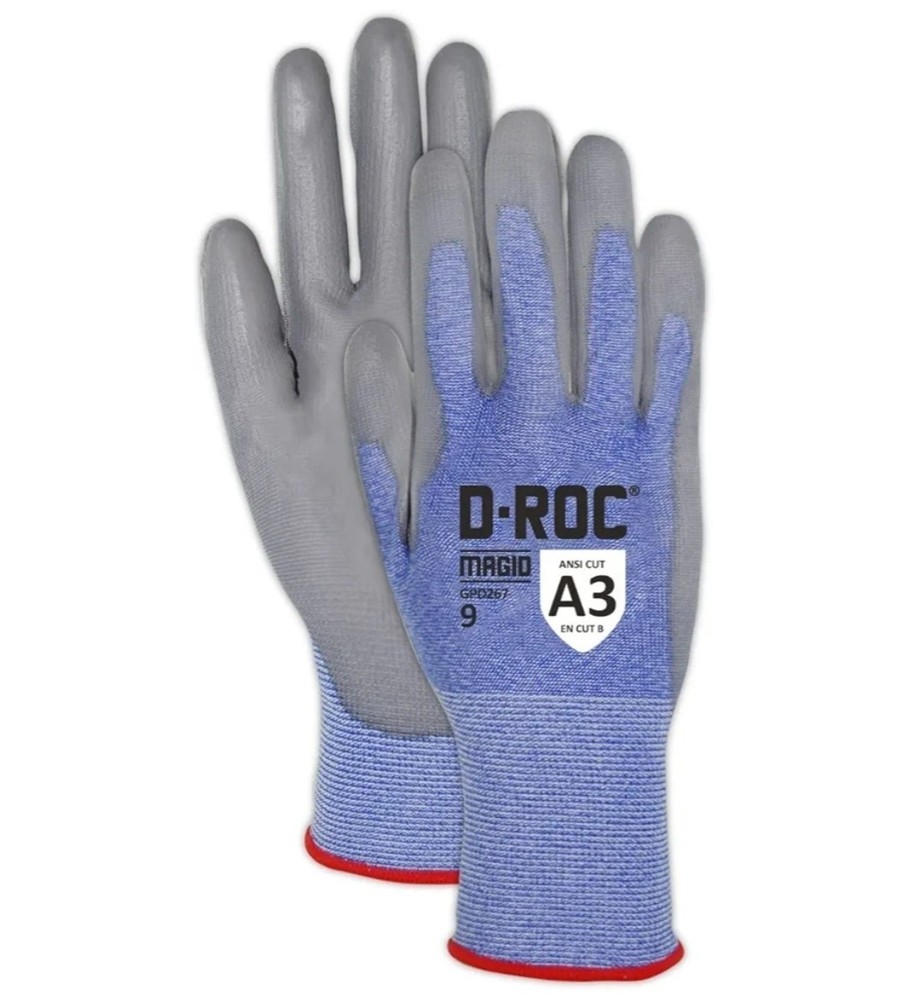 MAGID D-ROC GPD267 ANSI A3 Cut Resistant Touchscreen Gloves 12 Pairs Size S