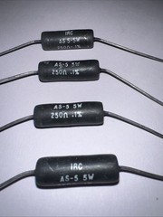 IRC 250 Ohm High Precision Wirewound Resistor 0.1% Tolerance New Quantity of 4
