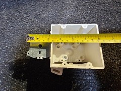 (QTY 18) Allied Moulded 2300, 2 Gang New Work Fiber Box, Nail On, 32,5 CU IN