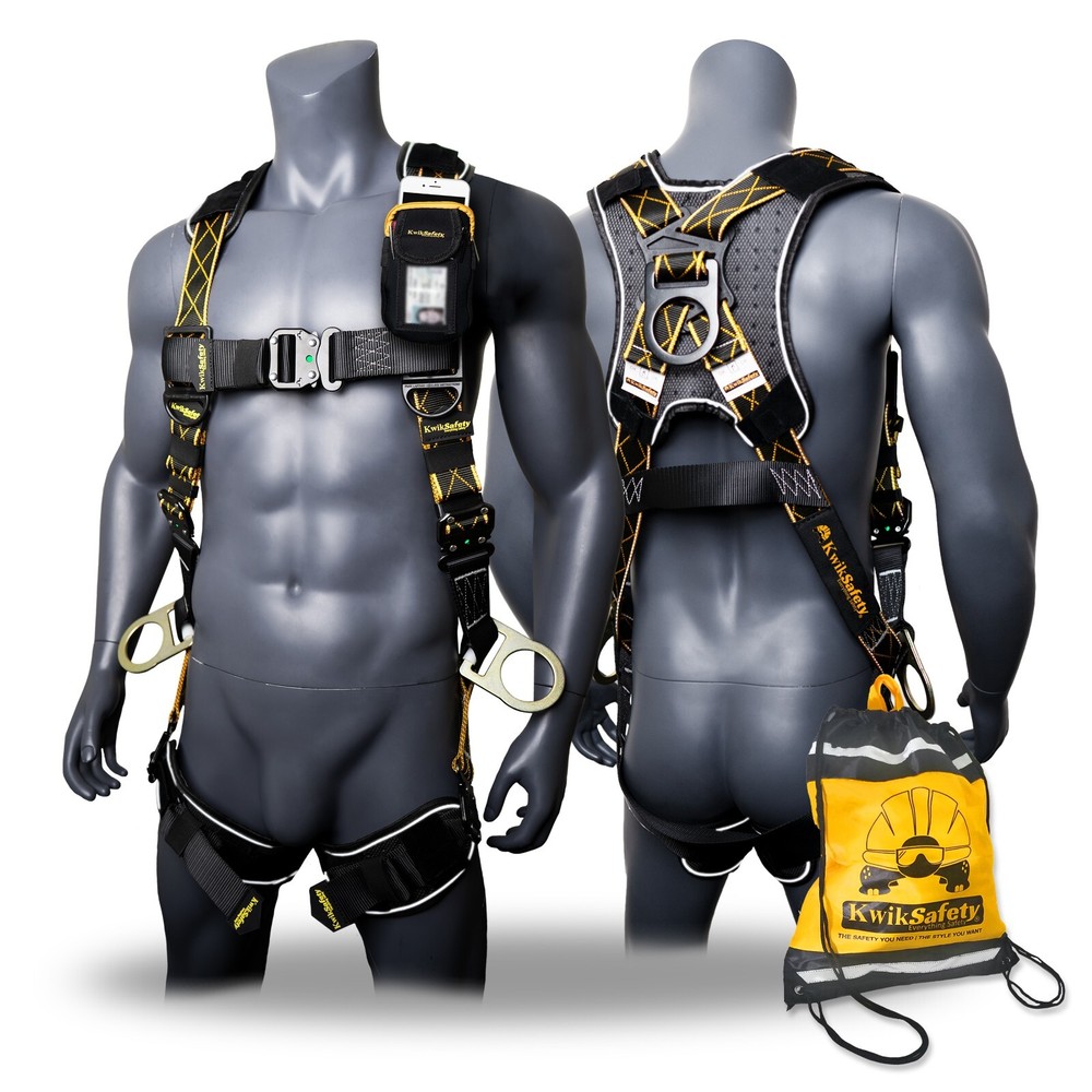 KwikSafety THUNDER DiamondBACK Safety Harness 3 D Ring Fall Protection ANSI OSHA
