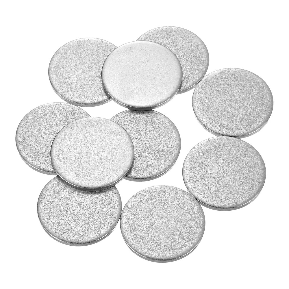 10Pcs Stainless Steel Disc 1 1/4″ Dia 0.12″(3mm) Thick Round Circle Plate