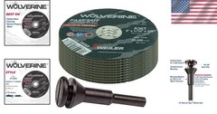 Die Grinder Cut-Off Wheel Mandrel Kit with 10 Discs for Metal Cutting