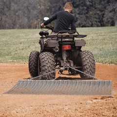 6′ x 3′ Drag Mat Heavy Duty Zinc & Steel Mesh Field Surface Leveling for ATV UTV