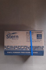 Stern Medical Vinyl Exam Gloves Powder Free Latex Free 1 Case