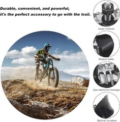 Motorcycle Rim Lock 1.6″ with Molded Rubber Stoppers to Prevent Inner Tube Wear,