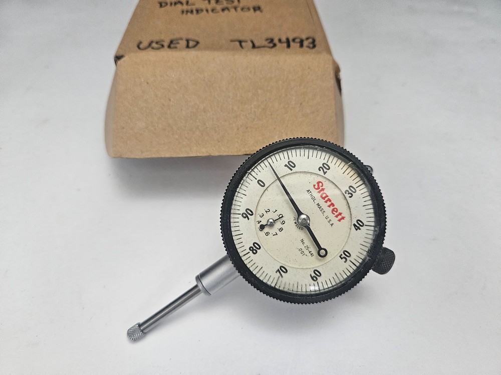 STARRETT #25-441 0-100 .001″ DIAL TEST INDICATOR USA (TL3493)