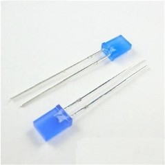 100Pcs 2X5X7MM 2X5X7MM Rectangle Led Blue Color Blue Light Emitting Diode hz