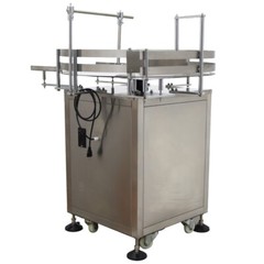 Round Bottles Accumulation Table 31.5in Bottle Turn Rotary Sorter w/Castors Move
