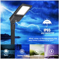 2-PACK LED Parking Lot Lights Module Street Pole fixture Shoebox Area Light 300W