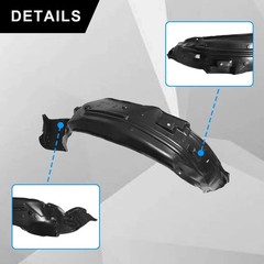 1 Pair Wheel Fender Liner Compatible with Honda Accord Sedan 2013 2014 2015